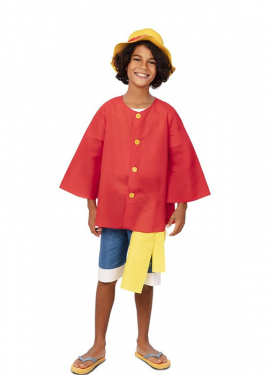 Red Elastic Boy Costume with Scarf for Boys