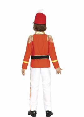 Fato de Majorette Vermelho para menino