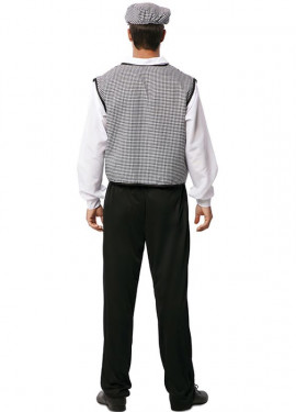 Fato de Chulapo Madrileño cinza com chapéu para homem