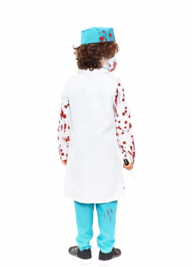 Fato de cirurgião zumbi para criança