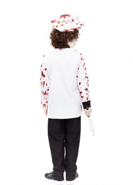 Fato de chef zumbi para criança