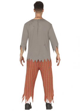 Fato de estudante zumbi para homem