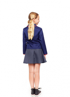 Fato de colegial moderno azul para meninas