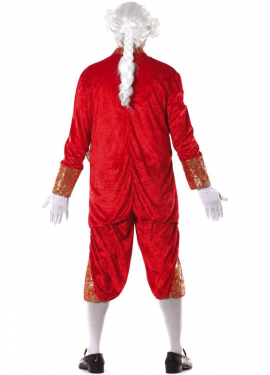 Traje de contagem vermelha