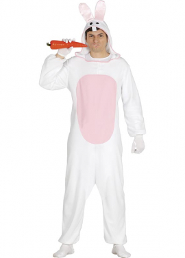 White Bunny Costume for Adults