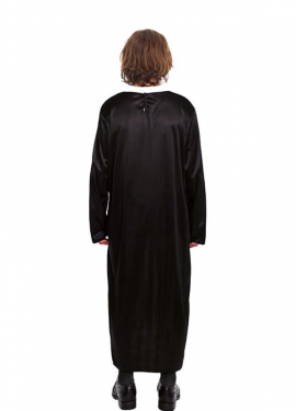 Fato de sacerdote negro para menino