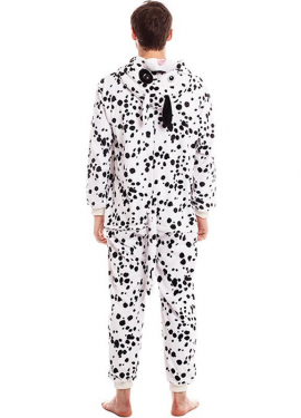 Fato de dálmata para homem com pequenas manchas