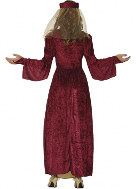 Garnet Medieval Lady Costume for women