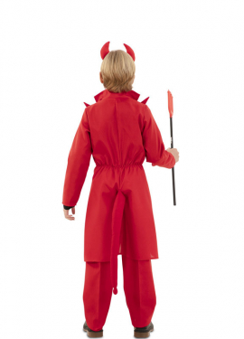 Fato de demônio elegante com casaco para menino