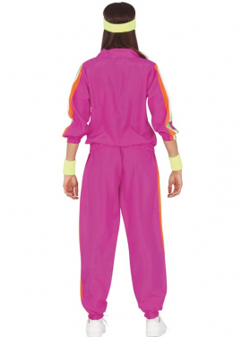 Fato de atleta dos anos 80 para mulheres