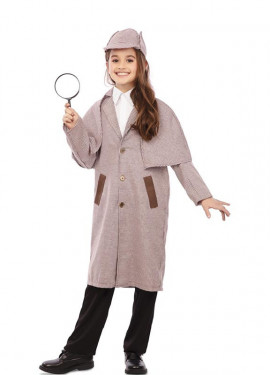 Fantasia de detetive dos anos 1930 com chapéu para meninos