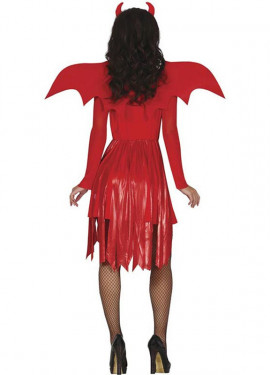 Fato de diabo vermelho para mulher