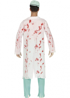 Fato de médico zumbi para homens