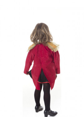 Fato de Tamer elegante vermelho para menina