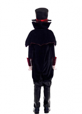 Fato de Drácula vitoriano para criança