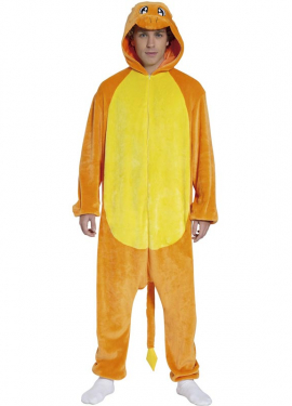 Orange Dragon Costume for Adults