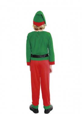 Fato de duende de Natal ajudante do Papai Noel para menino