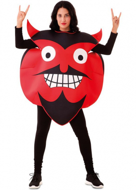 Fato de emoticon adulto diabo