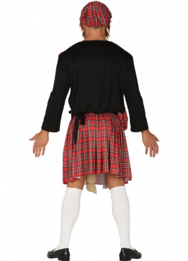 Fato de escocês com surpresa para homem