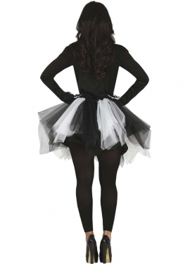 Charming Skeleton Costume with Tulle Skirt for Women