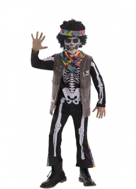 Hippie Skeleton Costume for children