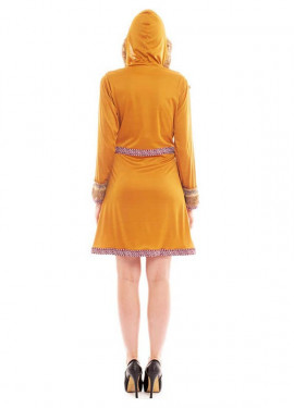 Short orange Eskimo costume for women