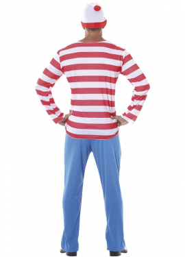 Fato de alpinista às riscas para homem