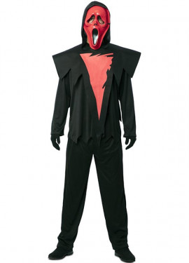 Red Killer Ghost Costume with Mask for Men