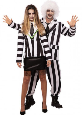Men's Funny Striped Ghost Costume
