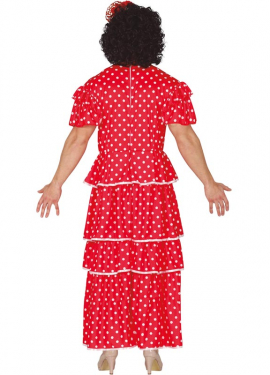 Fato de flamenco de bolinhas vermelhas para homens