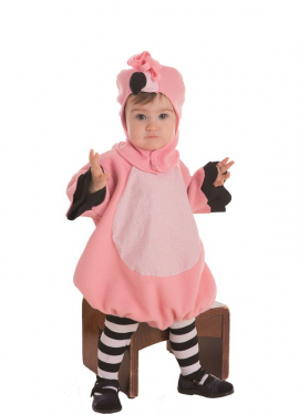 Fato de flamenco rosa para bebé