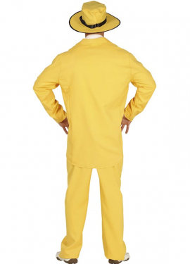 Yellow Gangster Costume for Men