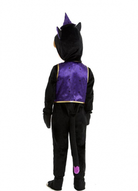 Baby and Toddler Kitty Costume in Hooded Suit with Bow Tie