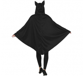 Cat in Black Poncho Costume for Women