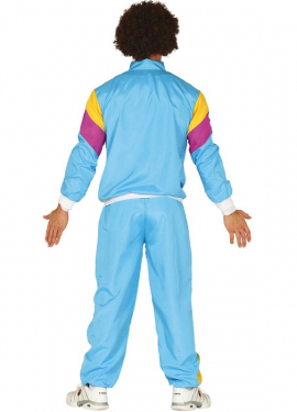 Fato de ginasta dos anos 80 para homem