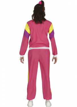 Fato de treino ginasta rosa para adolescente