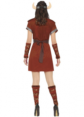 Fato de guerreiro viking nórdico para mulher