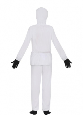 Fato de guerreiro ninja branco para criança