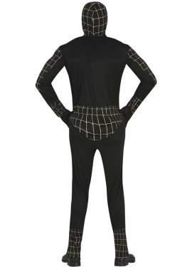 Fato de Herói Aranha Negra para homem