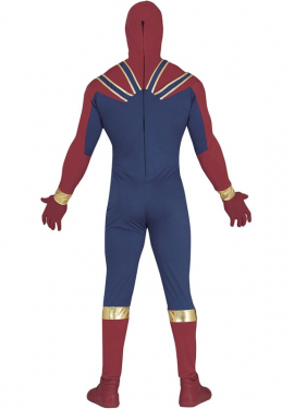 Fato de herói da aranha vermelha para homem