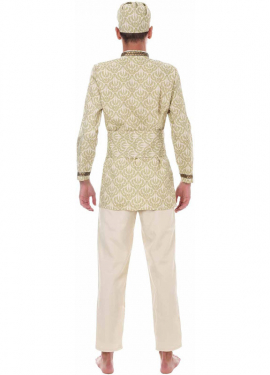 Fato de Bollywood indiano com turbante para homem