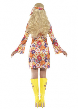 Fato de hippie floral multicolor para mulheres