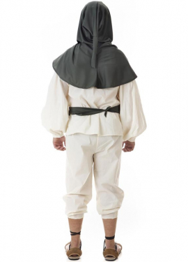 Fato de Homero medieval com carrasco para homem