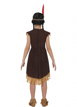 Dark brown India costume for girls