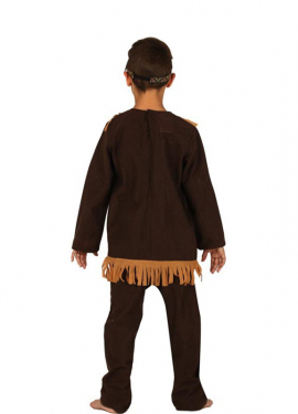 Fato de franja indiana marrom para menino