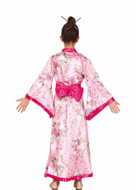Fantasia de quimono japonês para menina