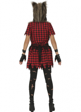 Fato de lobo rebelde para mulheres