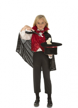 Fato de mágico com acessórios para crianças