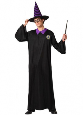 Magician costume with black tunic for adults