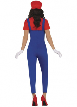 Red Train Driver Costume for Women